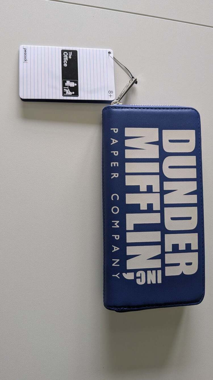 Loungefly The Office Dunder Mifflin Zip Around Wallet Blue